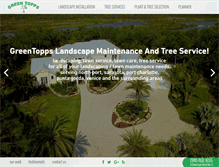Tablet Screenshot of greentopps.com